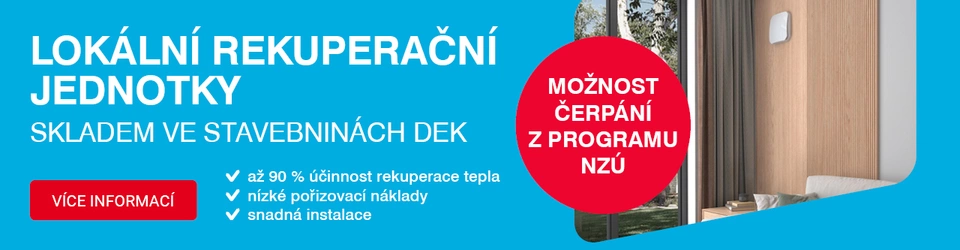 Větrací jednotky s rekuperací tepla