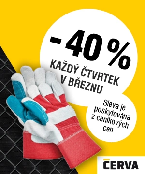 Pracovní rukavice Cerva se slevou 40 %