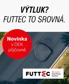 Opravujte výtluky s technologií FUTTEC z půjčovny Stavebnin DEK