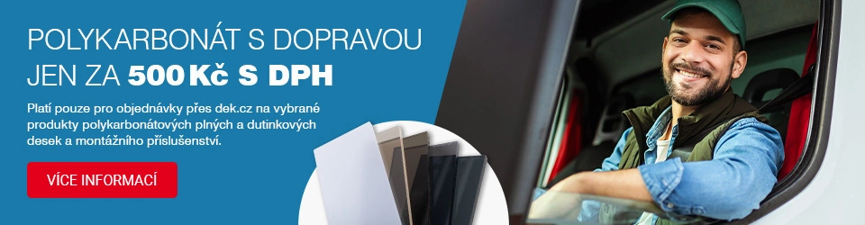 Polykarbonát s výhodnou dopravou