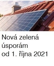 Nová zelená úsporám - od 1. října 2021