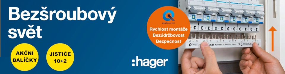 Bezšroubový svět – Hager quickconnect