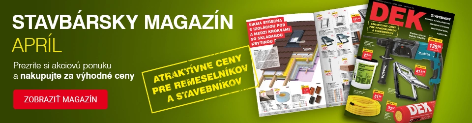 Aprílový Stavbársky magazín DEK je tu!