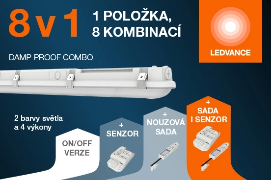 Chytré osvětlení pro náročná prostředí: LEDVANCE Dampproof Combo