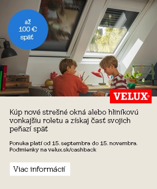 Velux Cashback jeseň 2026