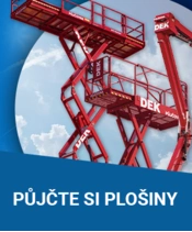 Plošiny v půjčovně Stavebnin DEK