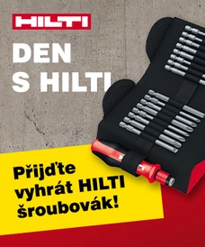 Přijďte do Stavebnin DEK vyhrát šroubovák Hilti