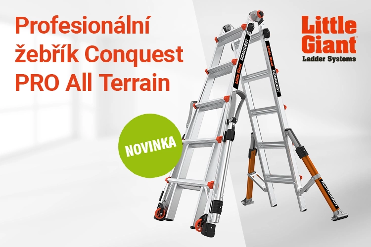 Žebřík Conquest PRO All Terrain – univerzální pomocník do každého terénu