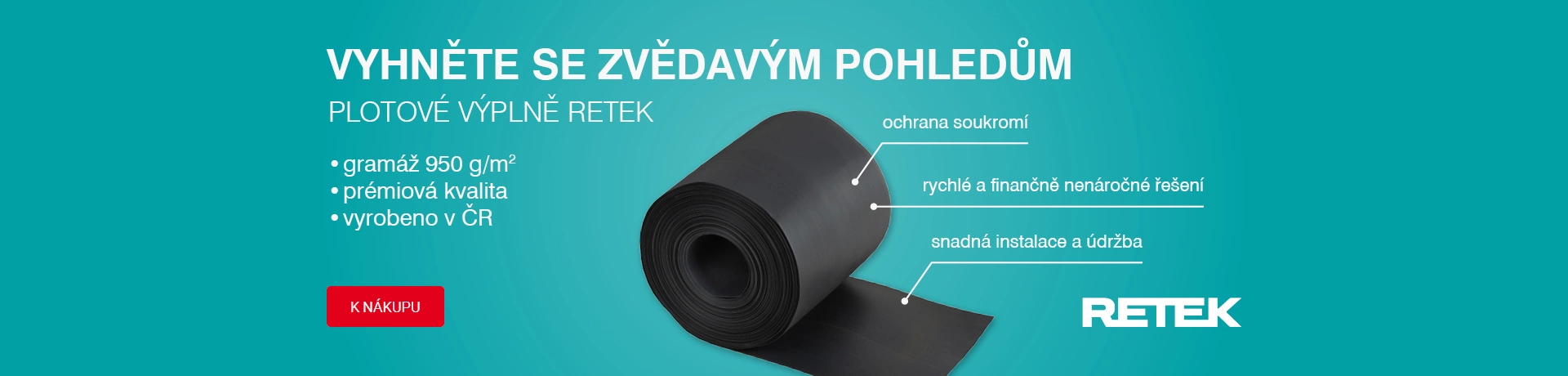 Stínicí plotová výplň Retek