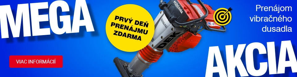 MEGA AKCIE požičovňa - vibračné dusadlo