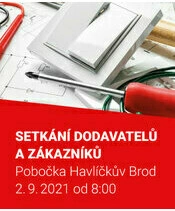 2. Setkání dodavatelů a zákazníků 2.9.2021, pobočka Havlíčkův Brod