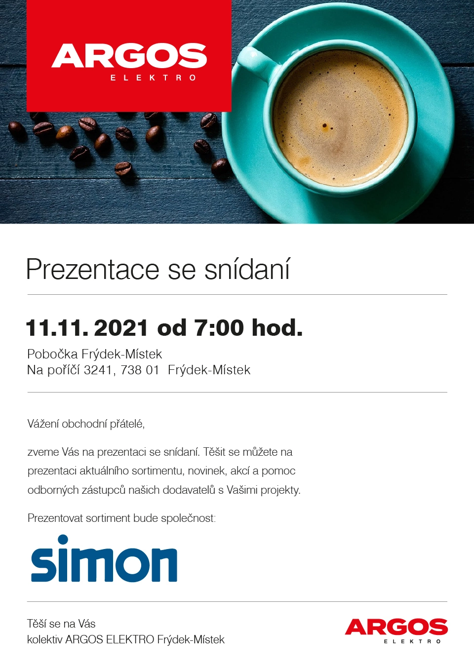 Snídaně 11.11. FRÝDEK-MÍSTEK