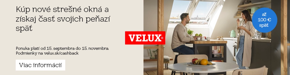 Velux Cashback - strešné okná