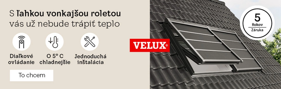 Nové diaľkovo ovládané okná Velux