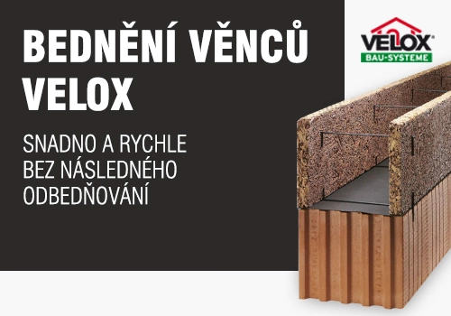 Snadné bednění věnců VELOX