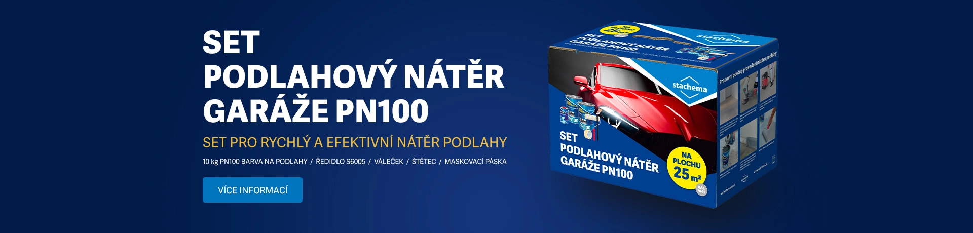Set podlahový nátěr garáže PN100