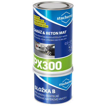 PX300 Garáž & beton mat RAL 7012 (čedičová šedá) 10 kg