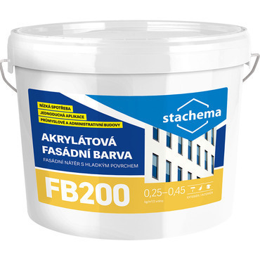 FB200 Akrylátová fasádní barva báze C 3,4 kg