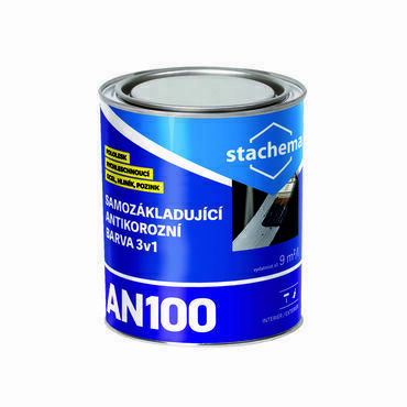 AN100 Samozákladujúci antikorózny náter 3v1 RAL 9010 (čisto biela) 0,6 l