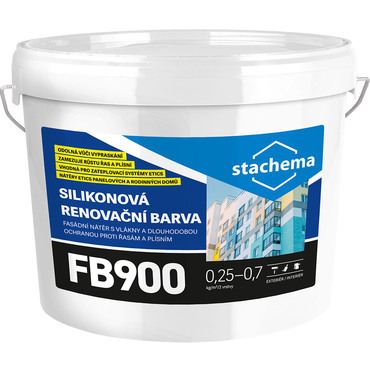 FB900 Silikónová renovačná fasádna farba báza A 13,6 kg