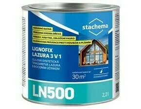 LN500 Lignofix LAZURA 3 v 1 pínia 2,2 l