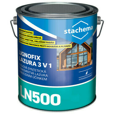 LN500 Lignofix LAZURA 3 v 1 wenge 5 l
