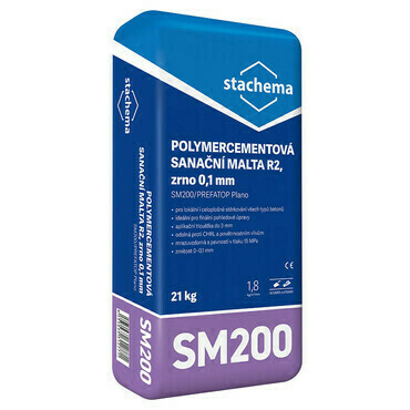 SM200 Jemná kozmetická sanačná malta svetlo šedá 21 kg